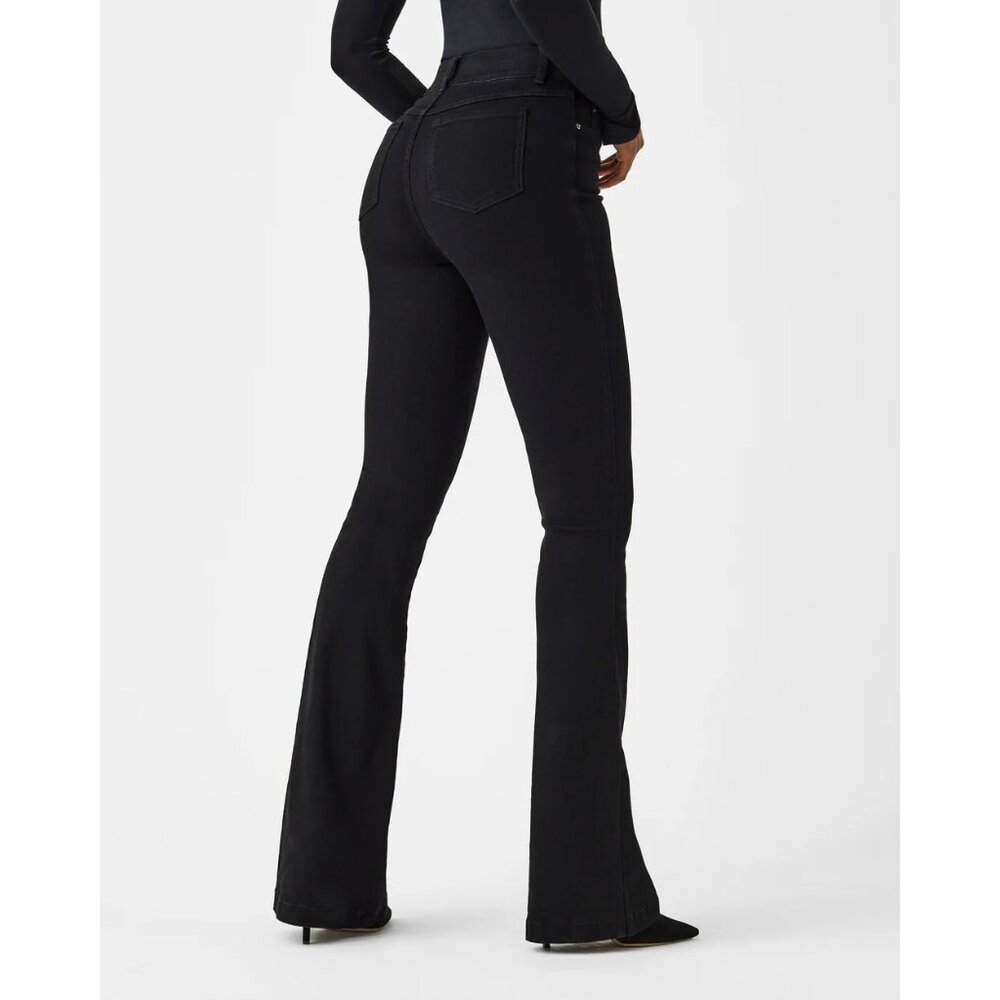 SPANX Original EveryWear Flare Jeans Sz S Black - Picture 2 of 11